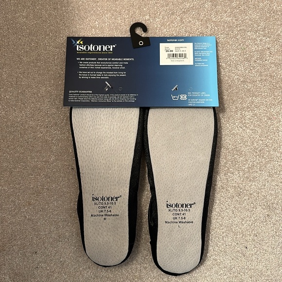 Isotoner Womens Black Ballet Slippers Size XL (9.5 - 10) NWT - Picture 2 of 3